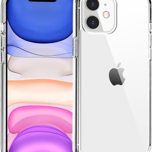 TENOC Phone Case Compatible with iPhone 11, Clear Case Shockproof Protective Bumper Slim Cover for 6.1 Inch