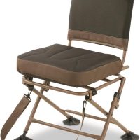 Guide Gear Huntrite 360 Swivel Hunting Blind Chair, 300 Pound Capacity, Folding, Lightweight, Portable, Padded Cushion Hunting Seat, Hunt Gear and Equipment, Black - Image 2