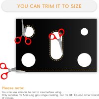 2 Pack Gas Stove Burner Cover, Stove Guard Stove Top Protector, Gas Stove Burner Liners, Compatible with Samsung Gas Stove Range, for Kitchen Cooking, Reusable, Non-Stick and Washable - Image 2