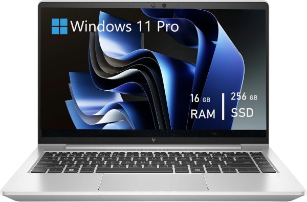 HP EliteBook 645 G9 14" FHD Laptop, AMD Ryzen 5 PRO 5675U Hexa-core (6 Core), 16 GB RAM, 256 GB SSD, CAM, Bluetooth, WiFi, Windows 11 Pro (Renewed)