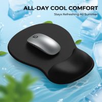 EooCoo Ergonomic Mouse Pad with Gel Wrist Rest Support Middle Concave Design, Relieve Wrist Pain Mousepad, Non-Slip Base for Laptop, Computer, Office Desk Accessories, Carpal Tunnel Syndrome - Image 8