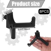 8pcs Storage Shed Hooks for Suncast, V Shaped Durable ABS Hanger Hooks Tool Organizer Accessories Compatible with Suncast (Black) - Image 2
