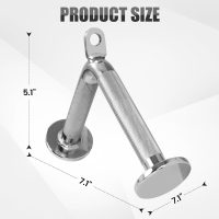 V-Shaped Bar Straight Rotating Bar Curl LAT Pull Down Bar D Handle Double D Row Handle LAT Pulldown Attachments Cable Machine Attachment for Home Gym - Image 2