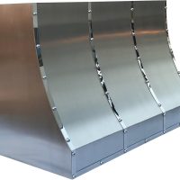 SINDA Hand-Crafted Stainless Steel Kitchen Vent Hood, Professional Stainless Steel Hood Vent, SRH8-TRBW3630R, 36"W x 30"H, Wall Mount, Brushed Stainless Steel - Image 2