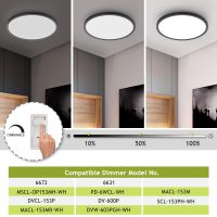 2PACK Flush Mount LED Ceiling Light Fixture Black, 12Inch 28Watt, Dimmable & 3000K-4500K-6000K 3 Color Selectable Ceiling Lamp 3200LM Low Profile Ceiling Light for Kitchen Bedroom Hallway Porch - Image 3