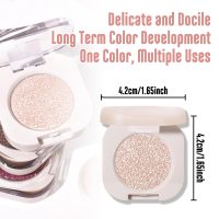 Glitter Shimmer Sparkle Eye Shadow Palette Makeup for Old Women, Pearl White Silver Glitter Shimmer Metallic Holographic Iridescent Cream Iridescent Single Monochrome Eyeshadow Makeup, 11 - Image 5