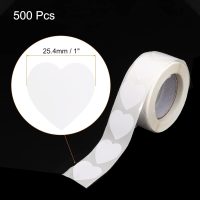 500 Pcs Heart Shaped Sticker 1 Inch Self-Adhesive Love Sticker Label Heart Decorations for Envelope,Valentine Day,Wedding Party, White - Image 2