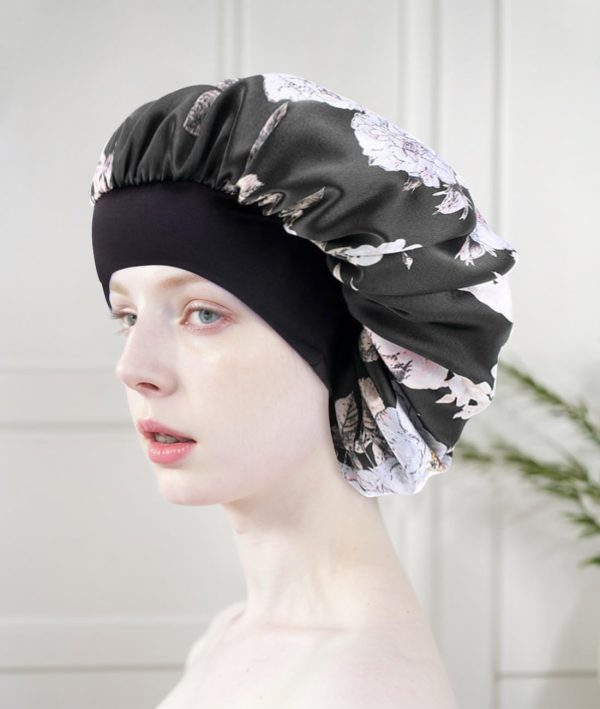 Women Double Layer Satin Bonnet Sleeping Hair Cap