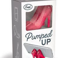 Fred Pumped Up High Heel Phone Stand, Ruby Red - Durable Silicone Mobile Stand for Desk or Travel - Stylish Shoe-Shaped Support for Smartphones & Electronic Accessories - Image 5