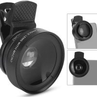 Cell Phone Lens Attachment, 2 in 1 Clip-on Mobile Phone 0.45X Wide Angle + 12.5X Macro Lens HD for Smartphone Close-up Shooting Accessories - Image 6