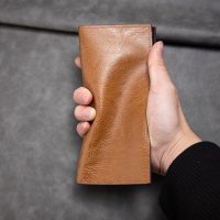 Long Wallet Soft Durable PU Card Bag Multiple Slots Card Holder Men(Black) - Image 5