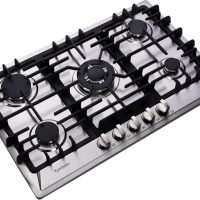 Gas Cooktop 30 Inch, Stainless Steel 5 Burners Gas Stovetop Built-in LPG/NG Convertible Gas Cooktop Dual Fuel Sealed Gas Stove - Image 4