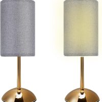 Cloth Lamp Shade Round lamp shade Natural Linen Lamp Cover Small Table Lamp Cover for decorate Table Lamp and Floor Lamp (Light Grey Round) - Image 7