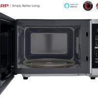 SHARP Countertop Microwave Oven Compatible with Alexa Orville Redenbacher's Certified with Removable 12.4" Carousel Turntable, 1000 Watt, 1.1 Cubic Feet, Stainless Steel - Image 5