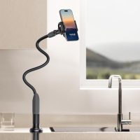 Lamicall Gooseneck Phone Holder for Bed - Cell Phone Mount Clamp Clip, Flexible Long Arm, Overhead Mount for Desk Headboard Bedside, for iPhone 16 Pro Max, 15 Pro Max, 14 Plus, 13 Mini & 4-7" Phone - Image 7