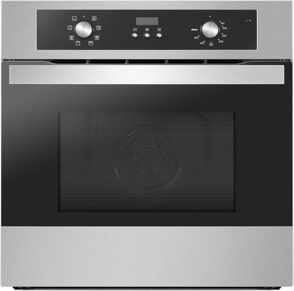Midea 24" Mechanical Single Wall Oven, 2.5 Cu. Ft.-Capacity, Built-in Oven with 8-in-1 Cooking Modes, Stainless Steel