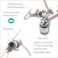 BRS Stove BRS 3000T Stove Titanium Ultralight Backpacking Stove Portable Propane Camping Stove Gas Burner Camp Stove only 26g with Extra O Ring (BRS-3000T Stove) - Image 3