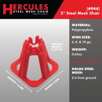 Hercules 2" Steel Mesh Chair (100 Count) - Image 3