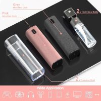 2 Pack Screen Cleaner Spray and Wipe for Laptop Monitor and Car Screens, Phone Touchscreen Mist Cleaning Kit for Cellphone, Tablet, PC, Computer, LCD, Eyeglass, iPhone, iPad, Mac Pro - Grey and Pink - Image 2