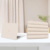 MOSISO Compatible with MacBook Air 13 inch Case 2025 2024 2023 2022 M4 A3240 M3 A3113 M2 A2681, Hard Case&Puffy Bag&Keyboard Cover&Webcam Cover&Screen Film for MacBook Air 13.6 inch Case, Sand - Image 6