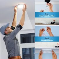 Sunco 12 Pack 6 Inch LED Recessed Light, Canless Ceiling Lights Slim with Junction Box, 850 LM, 14W (100W Equivalent), Selectable CCT 2700K/3000K/4000K/5000K/6000K, Dimmable, Wafer Thin ETL. - Image 4