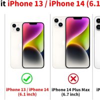 Cute Bow Phone Case for iPhone 13 / iPhone 14 Case 6.1", Aesthetic Coquette Ribbon Bowknot Pattern Print Design 2-in-1 Matte Phone Cover Shockproof Soft TPU Hard PC Protection Girls Women Funda - Image 2