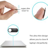 Laptop Camera Cover Slide, Phone Camera Cover Slide, 6 Pack Ultra Thin Webcam Cover Slide for Laptop, Desktop, PC, Tablet, Smartphone, Protect Your Privacy and Security(Black) - Image 3