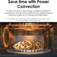 SAMSUNG 1.2 cu. ft. Countertop Convection Microwave with Air Fry, Black Glass, MC12DB8700CKAA - Image 3