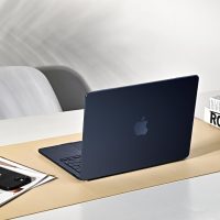EooCoo Ultra Thin Armor Compatible with MacBook Air 13 inch Case M4 2025 2024-2022 M3 M2 A3240 A3113 A2681, 100% Match Midnight, Air 13.6" Matte Protective Case with Keyboard Skin, Midnight Clear - Image 9