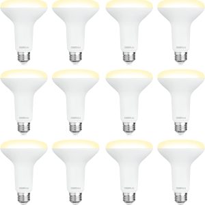 12 Pack BR30 LED Recessed Light Bulb, Dimmable Indoor Flood Light Bulbs CRI80 7W Equivalent 65W 2700K Soft White 650 Lumens, 15000 Lifetime Hours E26 Base LED Can Light Bulb, Flicker-Free