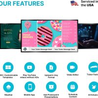 EZ AD TV Digital Signage Player, Digital Signage 4k Player Kit, Auto-Post Content, Cloud-Controlled, Add Your PowerPoint Presentation, Free Plan & Mobile App, Thousands of Templates - Image 5
