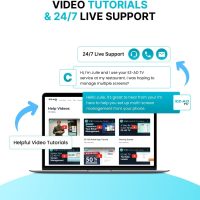 EZ AD TV Digital Signage Player, Digital Signage 4k Player Kit, Auto-Post Content, Cloud-Controlled, Add Your PowerPoint Presentation, Free Plan & Mobile App, Thousands of Templates - Image 8