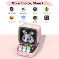 Divoom Ditoo Retro Pixel Art Game Bluetooth Speaker with 16X16 LED App Controlled Front Screen (Pink) - Image 3