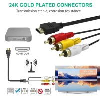 HDMI to RCA Cable, 1080P 5ft/1.5m HDMI Male to 3-RCA Video Audio AV Cable Connector Adapter Transmitter for TV HDTV DVD - Image 3