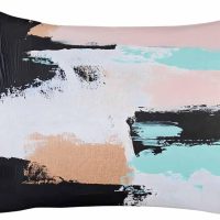 Abstract Smear Art Pillowcases King Size, Abstract Contemporary Graffiti Soft Bed Throw Pillow Covers Case, Decorative Pillow Sham Cushion Cover with Hidden Zipper for Bed Sofa Couch, 20"x26" - Image 2