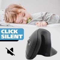 Ergonomic Mouse, Vertical Wireless Mouse - 2.4ghz Optical Vertical Mice, Comfort Grip Design to Reduce Muscle Strain, Buttons Wireless Mouse for Laptop, Desktop, Pc, Macbook – Black - Image 6