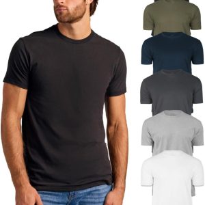 True Classic Mens T-Shirts – Short Sleeve Crew Neck T Shirts for Man, Cotton Blend Plain Novelty Men's T-Shirts