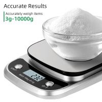 Digital Food Scale, 22 lbs/10kg Multifunction Kitchen Scale with Large Back-lit LCD Display and Tare Function for Cooking Baking Diets - Image 3