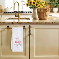 Pink Bow Cherry Christian Kitchen Towels,Trendy Hand Towel Gifts for Women,Coquette Bible Decorative Dish Towels for Cooking Baking Wiping - Image 2