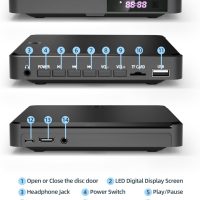 Arafuna DVD Players for TV HDMI Small DVD Player with All Region Free, 1080P HD Mini DVD Player for Smart TV Support CD/DVD USB/TF Card, Remote Control, PAL/NTSC Plays and Multiple Formats - Image 8