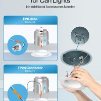 Sunco Retrofit LED Recessed Lighting 6 Inch, Downlight Can Lights for Ceiling, Baffle Trim, 965 LM, 13W (120W Equivalent), 5000K Daylight, Dimmable, Damp Rated UL 4 Pack - Image 7