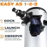 Celestron StarSense Explorer 8-inch App-Enabled Telescope – 203mm Dobsonian with Smartphone Dock & StarSense App – iPhone & Android Compatible – Easy-to-Use for Beginners - Image 3