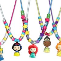 Disney Princess Necklace Activity Case – Jewelry Making Kit with Beads, Charms & Strings – Create Custom Princess Necklaces – Craft Gift for Girls Ages 3+ – Portable Storage Case Included - Image 6