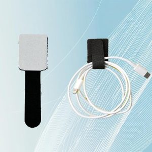 Hook and Loop Cable Ties Self Adhesive Car Desk Cable Ties Hook and Loop Strap Sticky Cord Organizer Cable Clip Household & Office Essentials(Black)