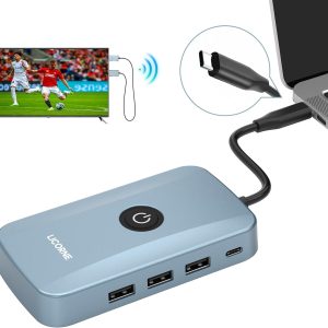 Wireless HDMI Transmitter and Receiver 4K, 5G Wireless Portable Extender Kit for Streaming Video and Audio to Monitor from TV Box, PC, Laptop, Camera