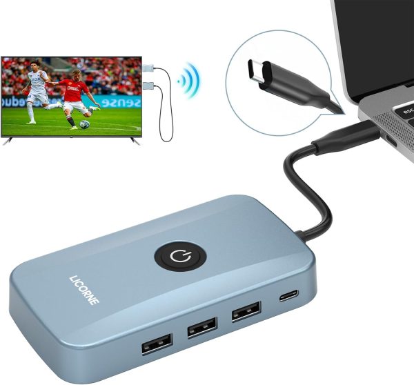 Wireless HDMI Transmitter and Receiver 4K, 5G Wireless Portable Extender Kit for Streaming Video and Audio to Monitor from TV Box, PC, Laptop, Camera