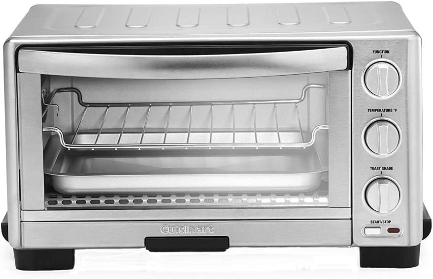 Cuisinart TOB-1010 Toaster Oven Broiler, 7.87″D x 15.86″W x 11.77″H , Stainless Steel