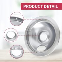 316048413 and 316048414 Stove Burner Drip Pans for Electric Stove Top - Perfectly Fit Frigidaire Kenmore Electric Range -Thickening to Prevent Bending and Rust - Include 2 x 6 in, 2 x 8 in - Image 3