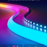 Govee Neon Rope Light for Wall Lining, LED Rope Lights Work with Matter, Google Assistant, Alexa, 16.4ft RGBIC Strip Lights with Smart App Control and Music Sync for Living Room, Bedroom, Wall Corners - Image 3