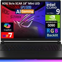 ASUS ROG Strix Scar AI Gaming Laptop 18" 240Hz Mini LED WQXGA Display (Intel Ultra 9-275HX, GeForce RTX 5090 24GB, 64GB DDR5, 4TB PCIe SSD, RGB KB, Win 11 Pro) w/DKZ USB Port Expander - Image 7